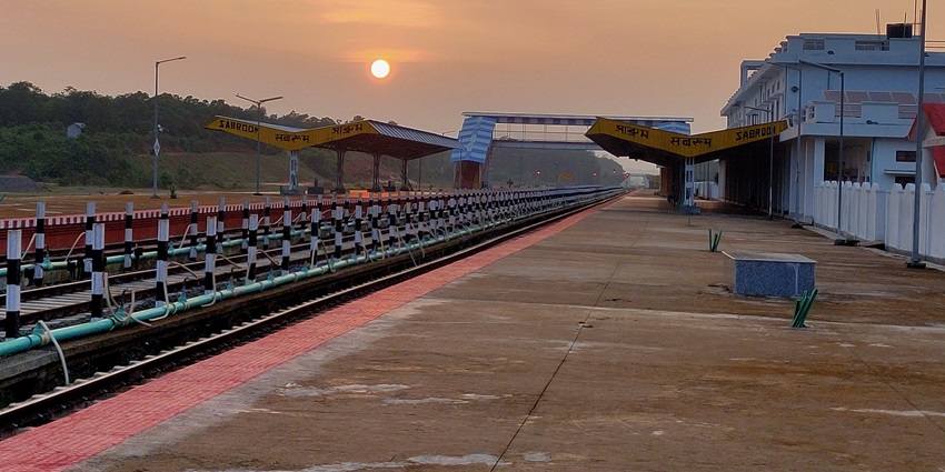 Image of the Agartala Railways Station a few km from the Clouded Leopard National Park