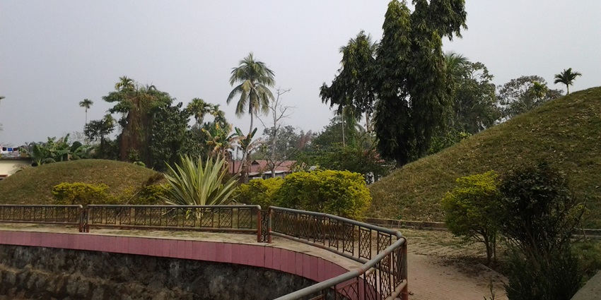 A glimpse of the iconic Raja Maidam, one of the enchanting places to visit in Jorhat.