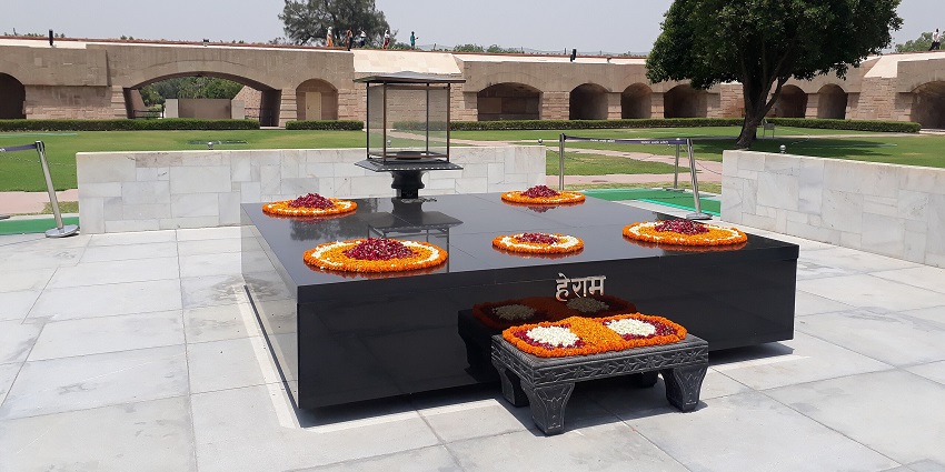 Rajghat, located on Yamuna River’s bank, is a memorial dedicated to Mahatma Gandhi.