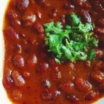 Rajma Chawal is one of the stable foods served in Katra, Jammu and Kashmir, India.