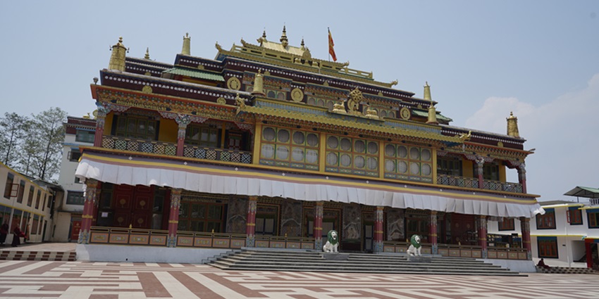 Snapshot of the beautiful Ralong Monastery in South Sikkim - Near Borong Hot Spring