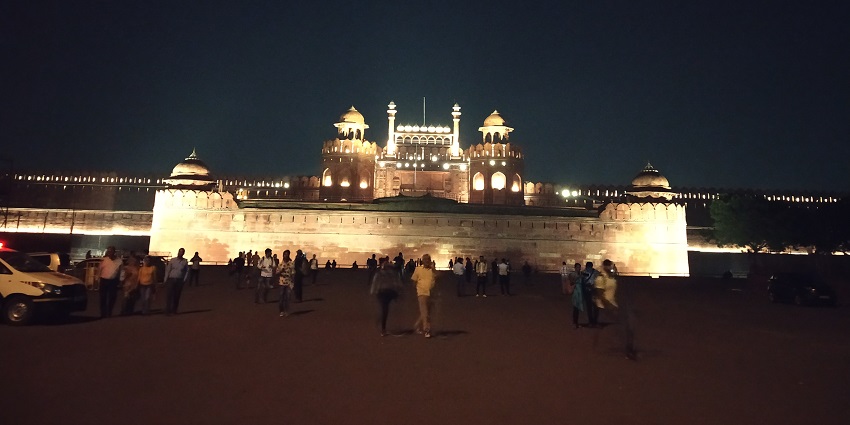 Beautiful snapshot from the Red Fort during the light and sound show in Delhi