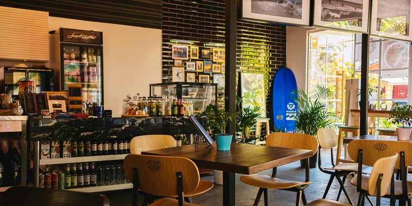 Beautiful image from the inside of an eatery in the hills of the city of Udaipur, Tripura