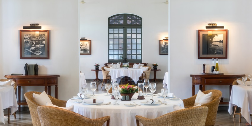 Luxurious dining at Amantaka Resort, blending tradition with modern comfort.