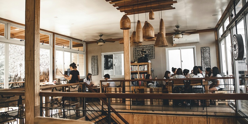 Snap from the interiors of a eatery in and around the vicinity of the Dampha national park