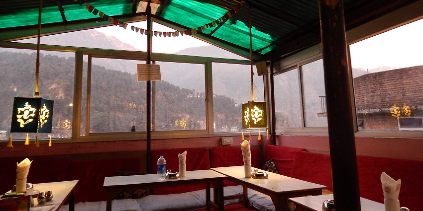 Snap from the inside of a beautiful restaurant situated in the heart of Himachal