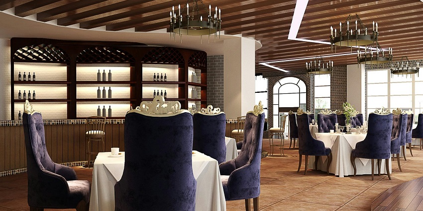 Beautiful snap from the inside of a restaurant and it’s settings and interior