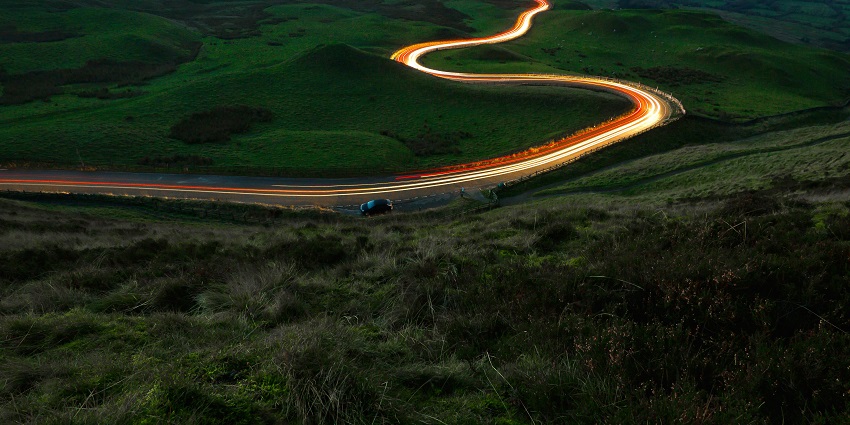 The path to Bokar Monastery is filled with picturesque landscapes including the roads to Darjeeling.