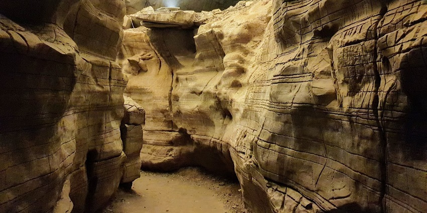 These caves were carved out of rocks used by monks for meditation, with spiritual significance.