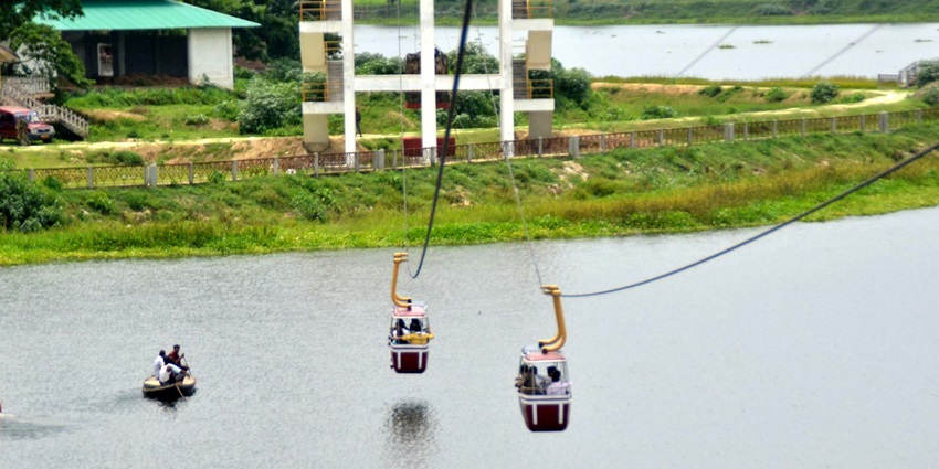 Picturesque view of this lake, a place for tourists to sit by, sail and discover different aquatic animals and plants