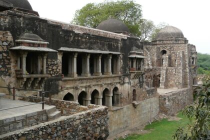 Snap of the historic ruins of a complex in the cultural village-Things to do in Hauz Khas