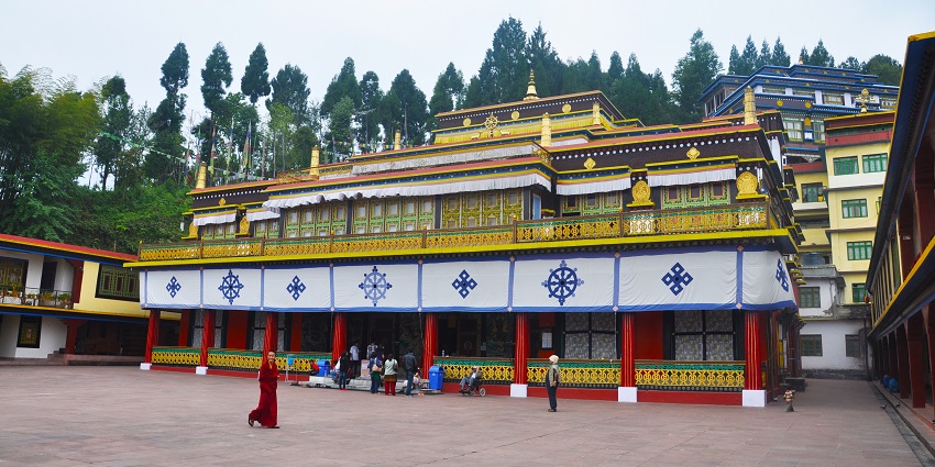 Offer prayers to the Rumtek Monastery, one of the places to visit in Sikkim in June.