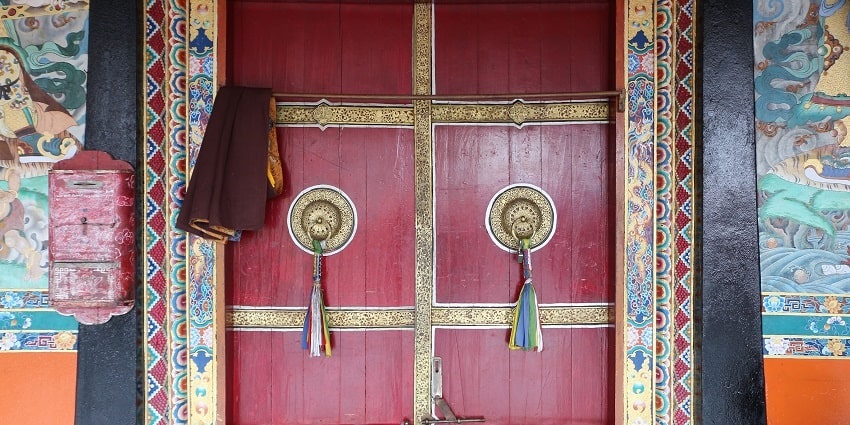 Doors in the Rumtek Monastery