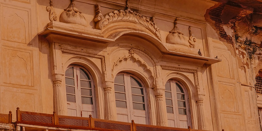 The architectural details of the Safdarganj Tomb, offering a glimpse into history