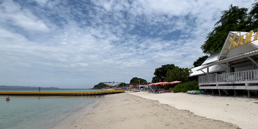 Samae Beach is one of the best beaches to explore on Coral Island Thailand.