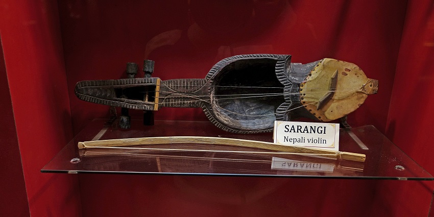 Sarangi - Exhibit on the ground floor of Himalayan Tibet Museum in Darjeeling