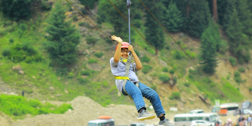 A thrilling ziplining experience over Kufri’s lush valleys with breathtaking Himalayan views.