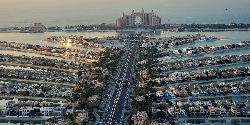 Enjoy breathtaking views of the whole city while indulging in Palm Jumeirah Skydiving.