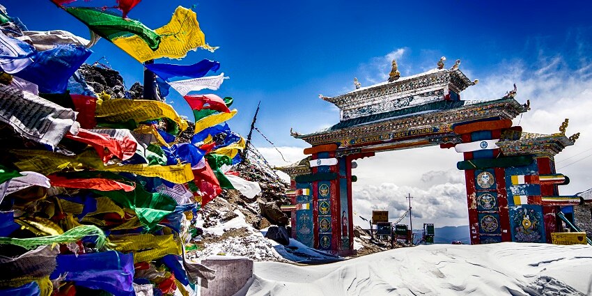 Scenic snapshot of the Tawang Gate from the Sela Pass–Best places to visit in Tawang