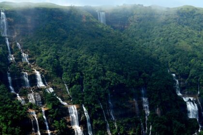 Seven sister falls is one of the most unique waterfalls in Sikkim for tourists to witness breathtaking views