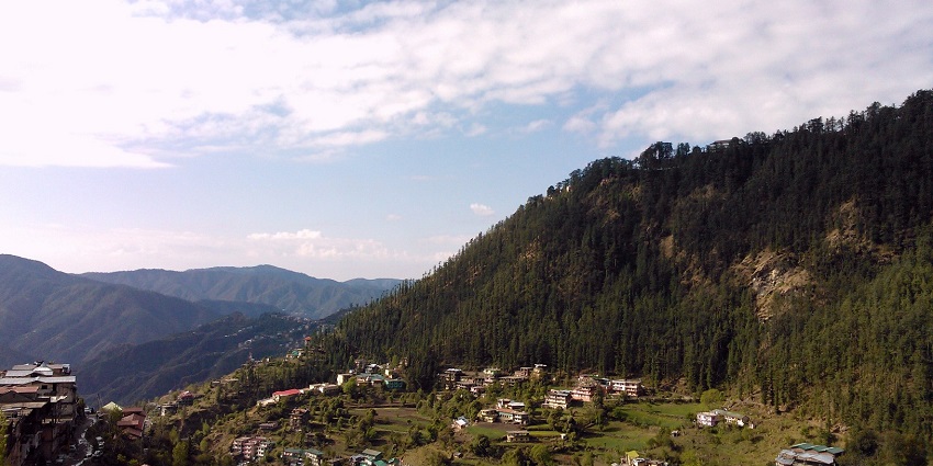 Picturesque view of the Shaily Peak in Shimla for a relaxing retreat in lush surroundings