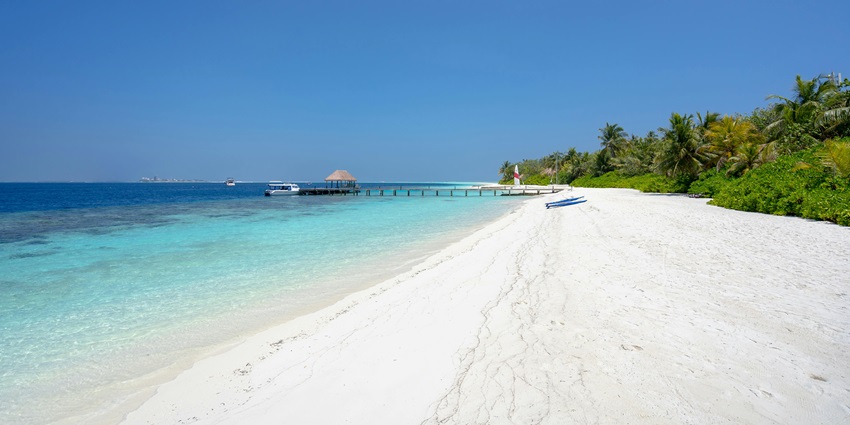 A beautiful vista of Shamrock Beach, one of the serene Penang beaches to explore.