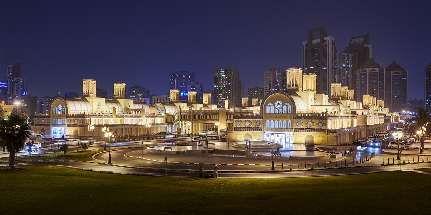 Take strolls into the shopping hub, Sharjah Central Market, also known as Blue Souk.