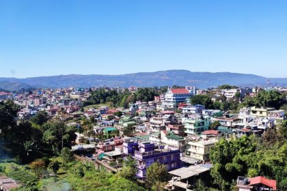 View of Shillong city from the hills - one of the best places to visit in Shillong