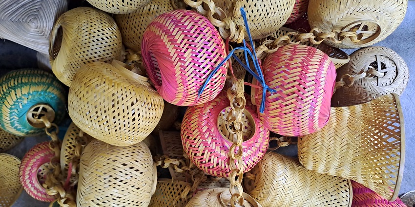 Shop for the unique bamboo and handloom items from the local markets of Purbasha.
