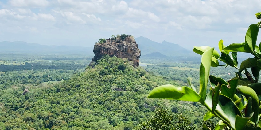 Witness the scenic views at Sigiriya Rock Fortress near Wasgamuwa National Park Sri Lanka.