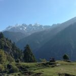 The view of incredible mountains from the Kanchenjung National Park, Sikkim, India.