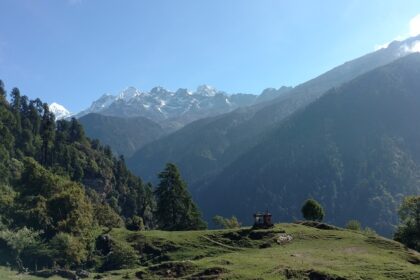 The view of incredible mountains from the Kanchenjung National Park, Sikkim, India.