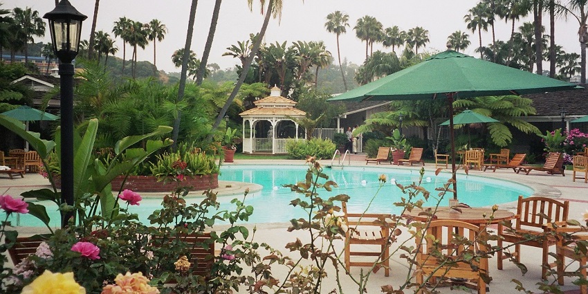 Mersmerisng snapshot of the resort across with a scenic pool in Wayanad, Kerala
