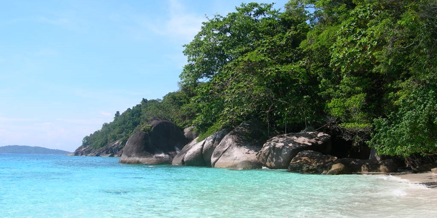 A beautiful beach on an island near Phuket