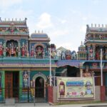 A frontal view of a Kaliamman Temple in Singapore