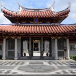 A picture of an ancient Chinese-architecture temple in Singapore