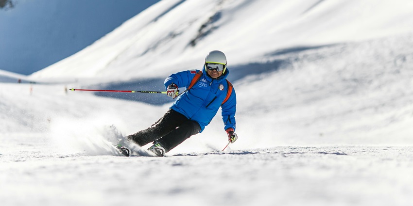 Skiing is a famous adventure sport in Sikkim