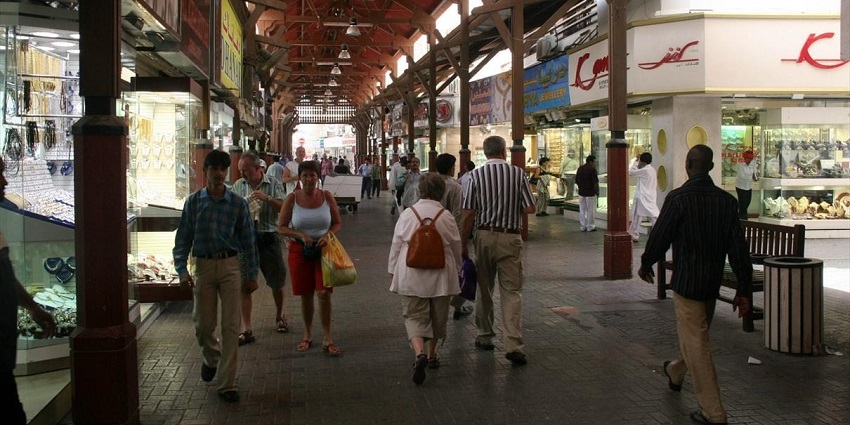 indulge in shopping for unique souvenirs at the Souk at Qaryat Al Beri, Abu Dhabi.
