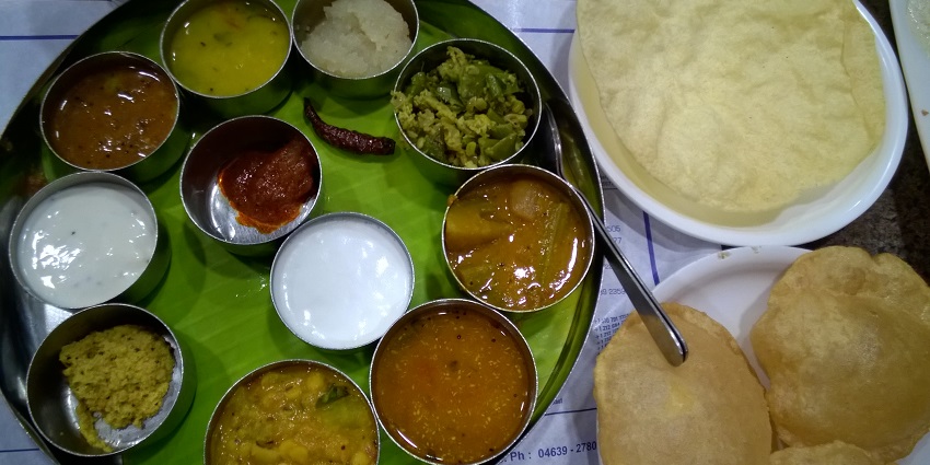 Mouthwater south India thali is a restaurant near the east fort in Thiruvananthapuram, kerala