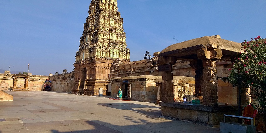 An image of astounding architecture of a place of praying located in Andhra Pradesh.