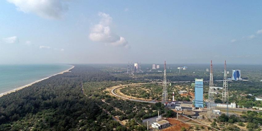 Panoramic view of the beautiful Shrihari kota the ISRO rocket lauch facility in Andhra