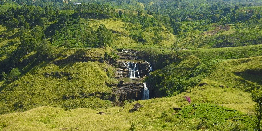 St. Clair's Falls, one of the beautiful places to visit in Nuwara Eliya, Sri Lanka.