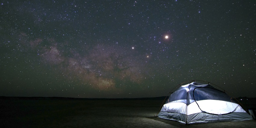Stargazing under the clear desert sky is one of the best experiences you can ever have.