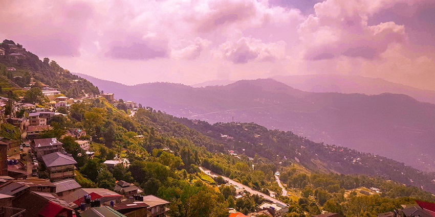 A picture of Shimla city taken from a hilltop while exploring the things to do