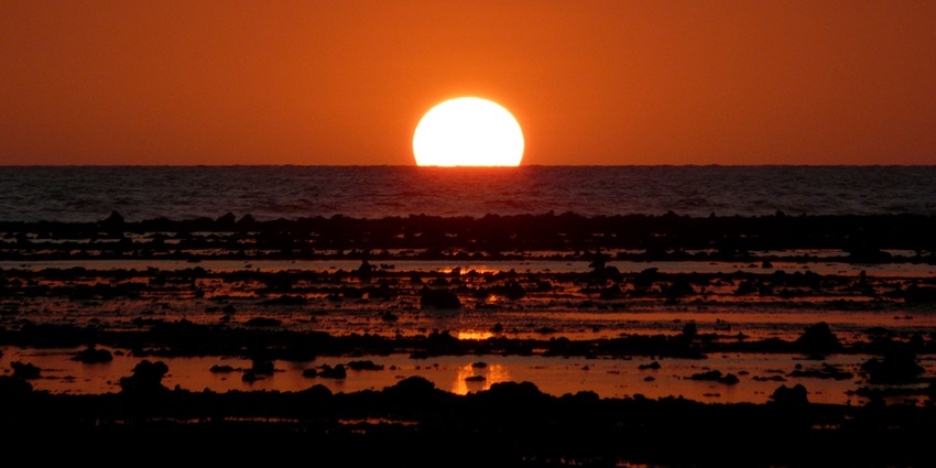 A beautiful sunset picture taken from the the island famous for scuba diving, Gili Trawangan