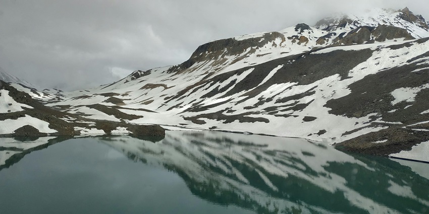 Visiting Suraj Tal, third highest lake, is one of the best things to do in Spiti Valley.