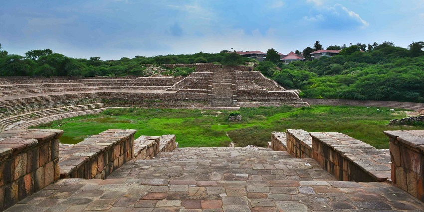 Enjoy serene views at Surajkund, one of the best places to visit near Delhi within 100 km.
