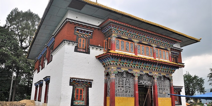 Tashiding Monastery in Sikkim, perched atop a heart-shaped hill between the Rathong and Rangeet rivers