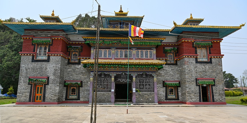 Tashiding monastery’s classic design, filled with detailed carvings and colourful prayer flags, attracts tourists.