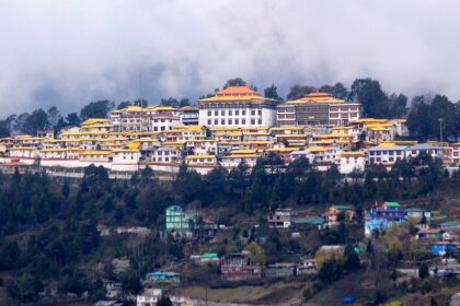 Scenic snapshot of the beautiful Tawang Monastery–best places to visit in Tawang